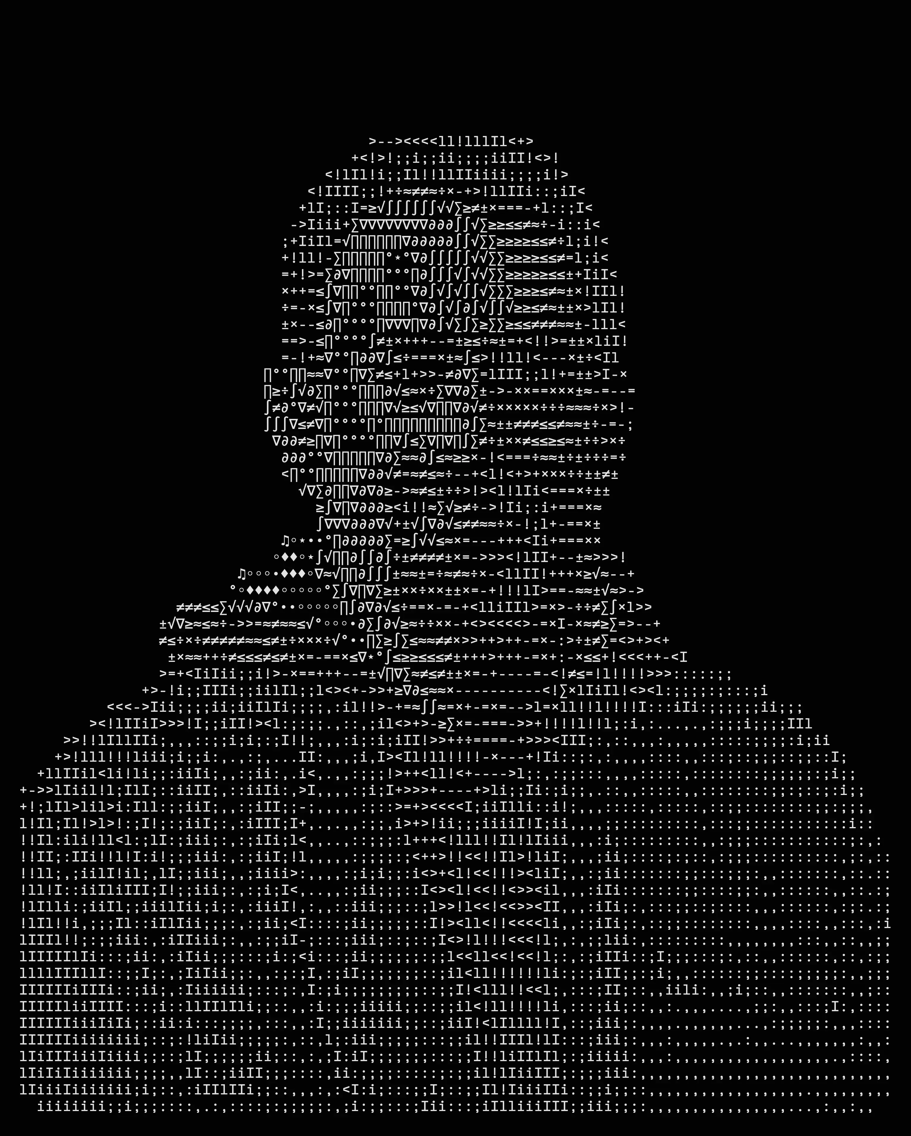 Gino Arcaro ASCII Silhouette
